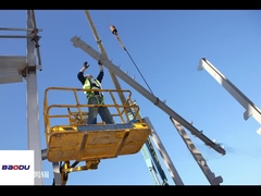 อาคาร โรงเก็บของเหล็กเหล็กเบา โครงสร้างออฟฟิศ โครงสร้างกรอบเหล็กเบา