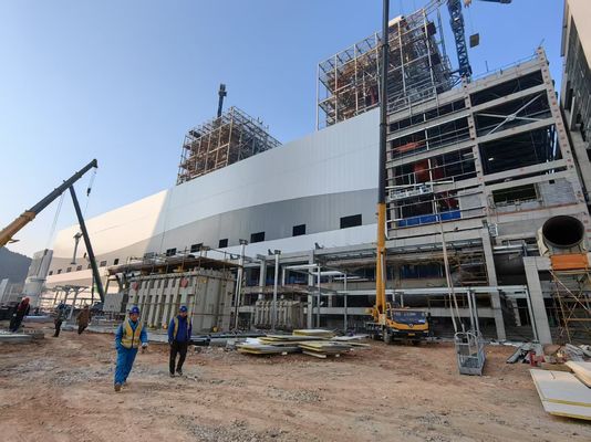 มากกว่า 50 ปีโครงสร้างโรงงานโครงสร้างเหล็กการประชุมเชิงปฏิบัติการแสงเหล็กที่ทันสมัยคลังสินค้าทั้งหมดโซลูชันสำหรับโครงการ